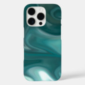 iPhone / iPad case Teal Marble Abstract  (Achterkant)