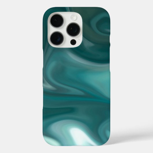 iPhone / iPad case Teal Marble Abstract  (Achterkant)
