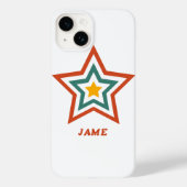iPhone/iPad Case with Boho Groove Star and Custom  (Achterkant)