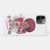 iPhone / iPad Case – YOUTH Power Afro & Boombox  (Achterkant (horizontaal))