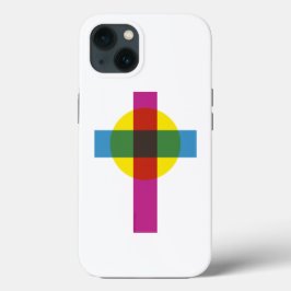 iPhone/iPad-cover met minimalistisch kruissymbool iPhone 13 Hoesje