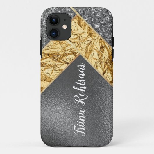 iPhone/iPad-draagtas met reserveglitter Silver Case-Mate iPhone Case (Achterkant)