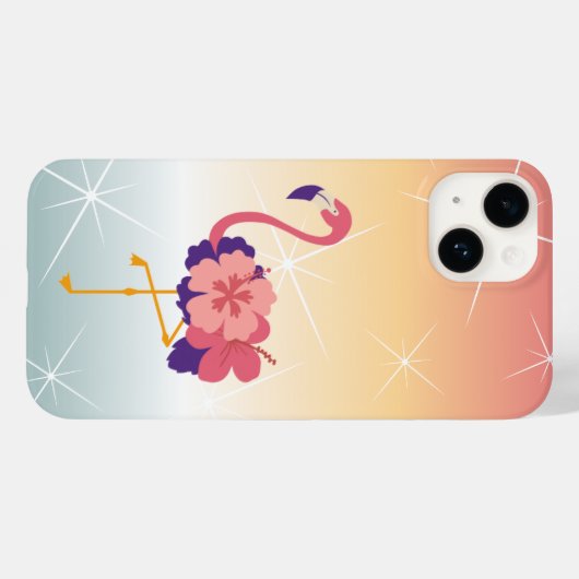 iPhone/iPad Flamingo Sunset Collectie Case-Mate iPhone Case (Achterkant (horizontaal))