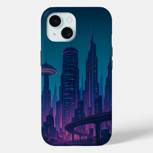 iPhone / iPad-hoesje Cyber City Glow Case-Mate iPhone Case (Achterkant)