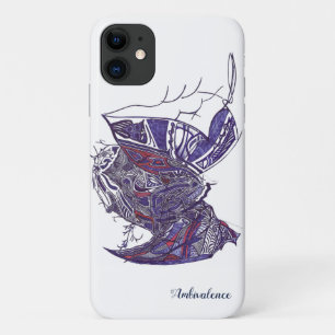 iPhone / iPad hoesje met gedetailleerde handgeteke