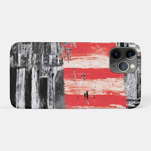 iPhone / iPad Hoesje – Rood Pulse Abstract Design (Achterkant (horizontaal))