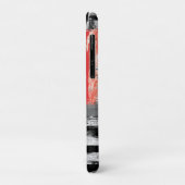 iPhone / iPad Hoesje – Rood Pulse Abstract Design (Achterkant/links)