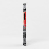 iPhone / iPad Hoesje – Rood Pulse Abstract Design (Achterkant/rechts)