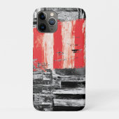 iPhone / iPad Hoesje – Rood Pulse Abstract Design (Achterkant)
