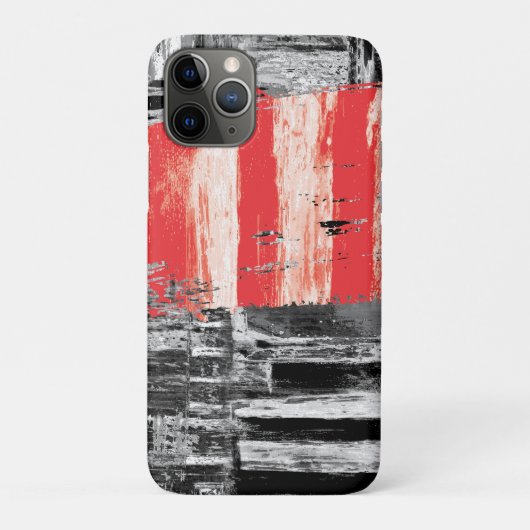 iPhone / iPad Hoesje – Rood Pulse Abstract Design (Achterkant)
