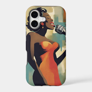 iPhone / iPad hoesje Vrouwelijke Nachtclub Zangere