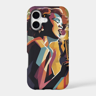iPhone / iPad hoesje Vrouwelijke Nachtclubzangeres