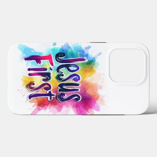 iPhone/iPad Jesus First Case-Mate iPhone Case (Achterkant (horizontaal))