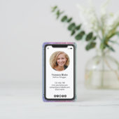 iPhone mobiele telefoon Instagram blogger Visitekaartje (Staand voorkant)