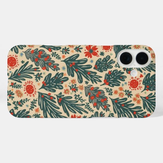 Iphone motif de Noël 16 coque (Verso (horizontal))