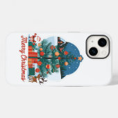 iPhone Noël 14 Coque : Festive Nouveau modèle (Verso (horizontal))
