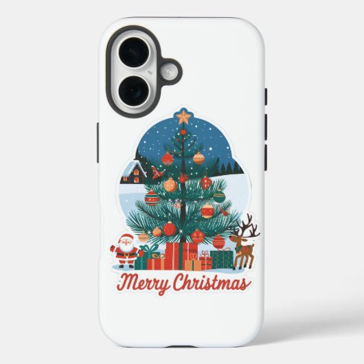 iPhone Noël 16 Coque : Festive Nouveau modèle (Verso)