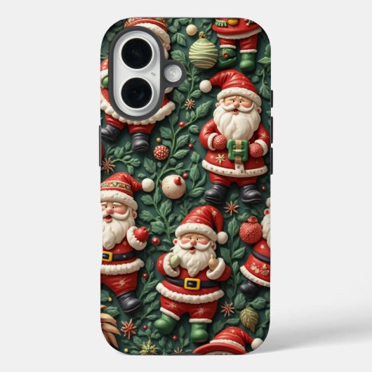 iPhone Noël Père Noël Coque (Verso)