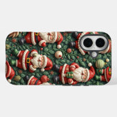 iPhone Noël Père Noël Coque (Verso (horizontal))