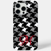 iPhone Noir et Gris Plaid / coque ipad (Verso)