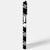iPhone Noir et Gris Plaid / coque ipad (Verso / Droite)