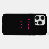 Iphone noir provoque une fête d'Halloween (Verso Horizontal)