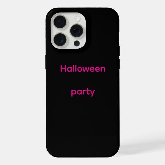 Iphone noir provoque une fête d'Halloween (Verso)