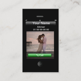 iPhone-ontwerp (met sociale knoppen) Visitekaartje