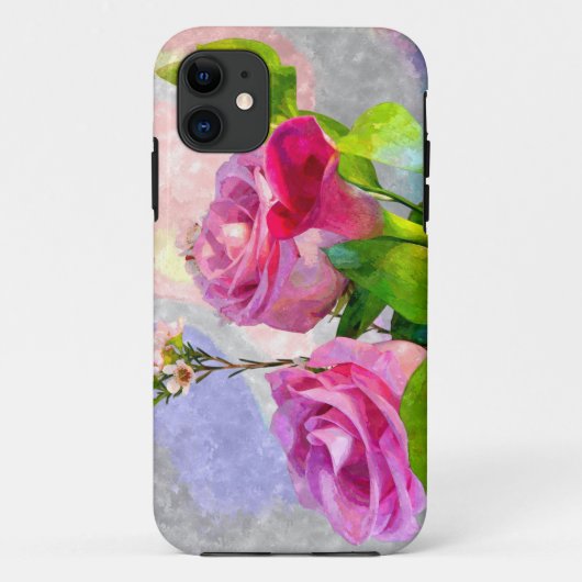 iPhone onze concepteur coque Floral (Dos)