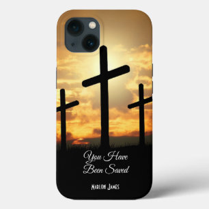 iPhone personnalisé 13 Coque Christianity Cross