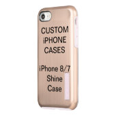 Iphone personnalisé 8/7 Coque brillant vierge (Gauche)