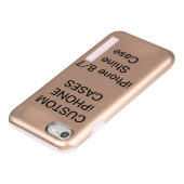 Iphone personnalisé 8/7 Coque brillant vierge (Bas)