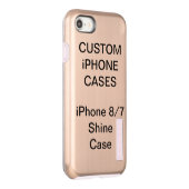 Iphone personnalisé 8/7 Coque brillant vierge (Droite)