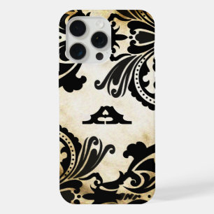 iPhone personnalisé en damas noir vintage