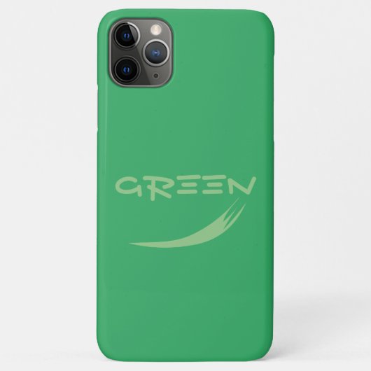 iphone pomme 11 pro max coque Design vert (Dos)