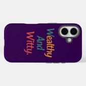 iPhone riche et Witty / coque ipad (Verso (horizontal))