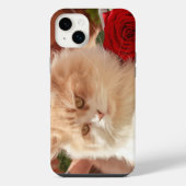 Iphone rose et chat 14 plus coque (Verso)
