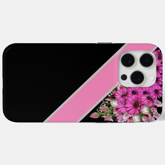 iPhone rose noir / coque ipad (Verso (horizontal))