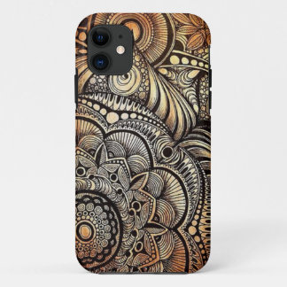 iPhone SE + iPhone 5/5S, Henna doodle 11 Hoesje