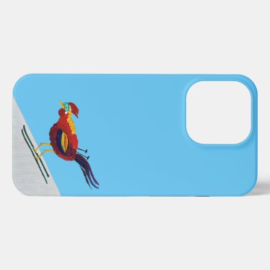 iPhone Skiing Rooster Case iPhone Hoesje (Achterkant horizontaal)