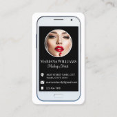 iPhone smartphone sociale media foto QR-code Visitekaartje (Voorkant)