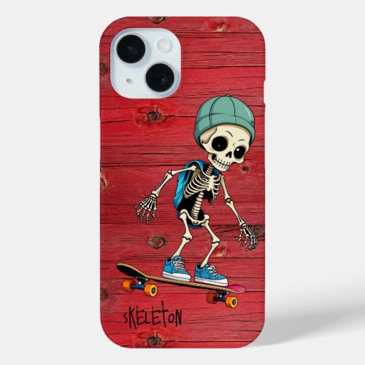  iPhone Telefoon Case Skelet Rustiek (Achterkant)