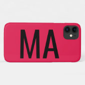 Iphone tendance Red Editable 11 coque (Dos (Horizontal))