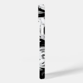 iPhone tourbillonnant noir et blanc / coque ipad (Verso / Gauche)