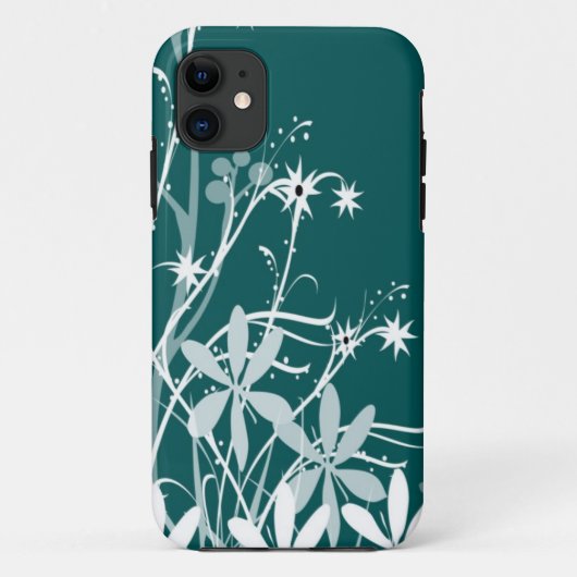 Iphone turquoise Spring Flowers 5 Coque (Dos)