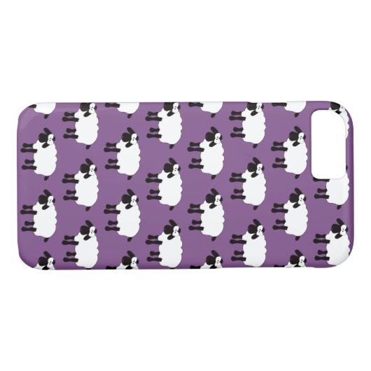 iPhone Whimsical Sheep 8/7 Coque (Dos (Horizontal))