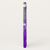 iPhone X Coque Abstrait de pluie violette concepti (Dos/Gauche)