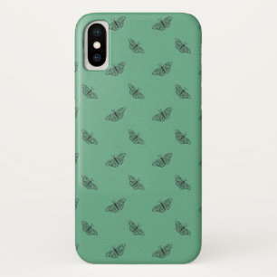 iPhone X coque en design papillon vert