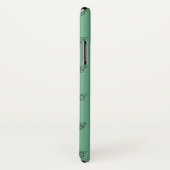 iPhone X coque en design papillon vert (Dos/Droite)