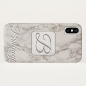 Iphone x coque en marbre (Dos (Horizontal))